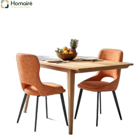 Chaise de jardin en velours orange 43 x 40 x 86 cm HOMAIRE (1/5)