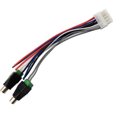 Cable D'Alimentation - Connecteur 10 Broches - Prise RCA - Pour Amplificateur TBX10A - Longueur 15 Cm - 1 Pièce (1/5)