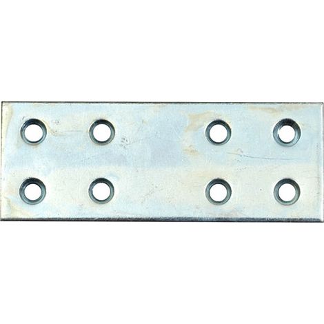Lastrina dritta metallica acciaio zincato larga forata 40 mm 50 pezzi art. 46 SIPA
