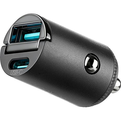 Caricabatterie da auto USB-A USB-C da 65 W - Nero (1/5)