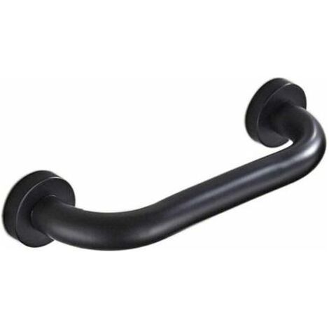 Barre dAppui Pour Salle De Bain, Poignée De Sécurité Pour Douche, Antidérapante Barre dAppui 30 CM Pour Salle De Bain, Baignoire, Toilette (Noir)-Muntra