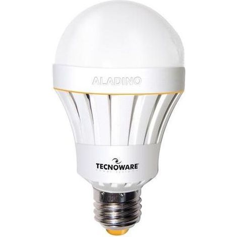 Tecnoware FLED17320 Aladino Lampadina LED E27 Globo A65 10W 1000 lm Equivalente 70W Luce Fredda 6500K Classe A+ (1/2)