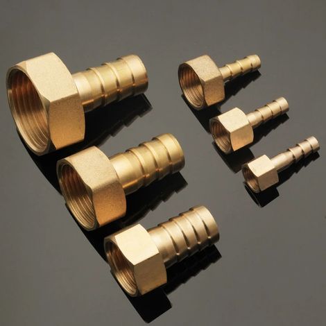 Raccords de tuyauterie en laiton (32 mm - 1-1/4") - Diamètre intérieur 3 mm - Connecteur de tuyau M6-M22 et filetage femelle - Tubes pour carburant, air, gaz, eau et huile (1/3)