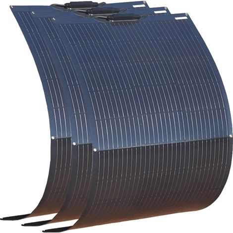 Flexibler Solarpanelkit, hohe Effizienz, langlebig und wasserdicht, 450w 3Stück 150w (1/2)