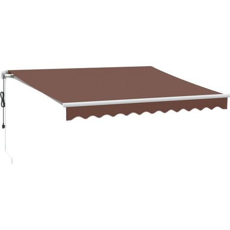 Store banne rétractable automatique marron 300x250 cm (1/2)