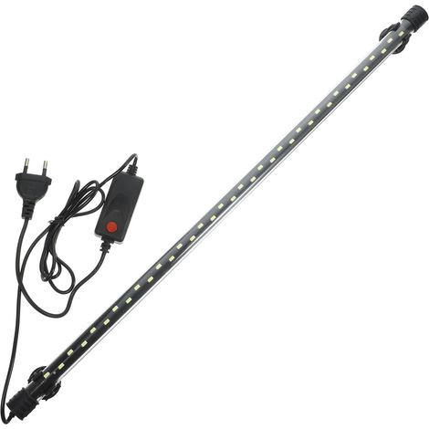 Lumière Led Pour Aquarium 22.83 Pouces Éclairage Blanc Pur Étanche Avec Ventouses Lampe D'Aménagement Paysager Décorative Pour Poissons Et Plantes Aquatiques (1/5)