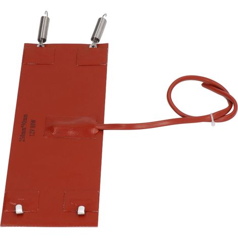 Coussin chauffant en silicone, isolant et étanche, efficace, pour véhicules, machines et équipements, 80 W, 250 mm x 90 mm, 12 V CC (1/5)