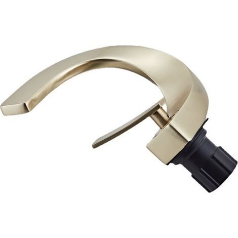 robinet de lavabo en or brossé , robinet de salle de bain moderne , robinet au design élégant , laiton (1/5)