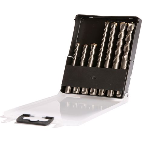 Bohrer-Set SDS-plus mit 2 Fräsern - 7-teilig - Pro Set
