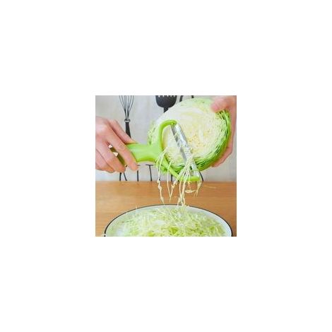 Gemüseschäler mit breiter Öffnung, Reibe für Kohl, Kartoffeln und Karotten, geeignet für die heimische Küche (Kohlreibe [einzeln in OPP-Verpackung]).-Crezuo