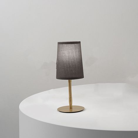 MASH Lampada da tavolo in metallo colore oro attacco E14 flessibile e orientabile
