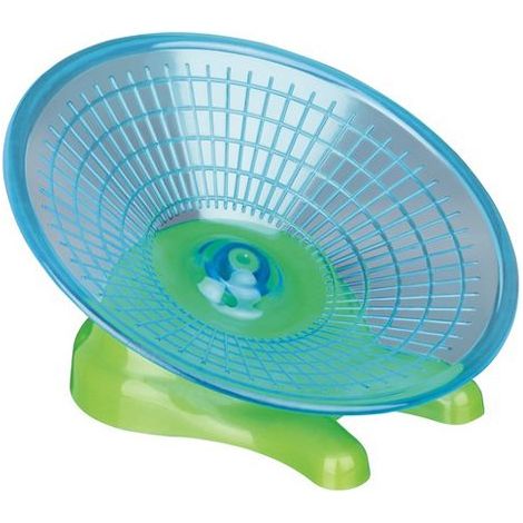 DISQUE D'EXERCICE POUR HAMSTERS ET SOURIS, Ø 17 CM - PARTICULIÈREMENT LÉGER ET SILENCIEUX MAIS BASE SOLIDE ZOO TX-60811 (1/3)
