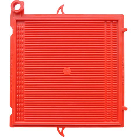 PIASTRA POLIPROPILENE cm 20x20 - rossa - ROVER