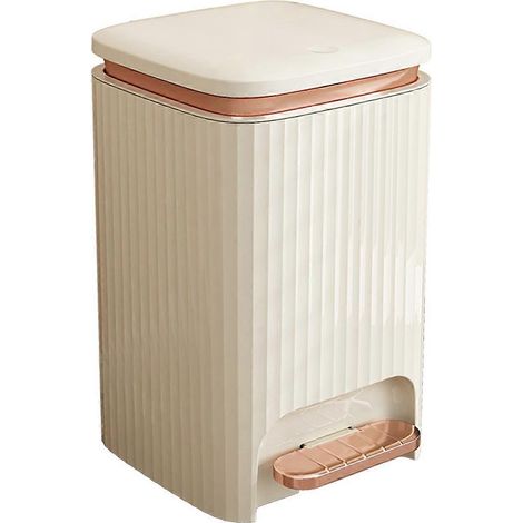 Poubelle étanche à pédale pour salon, chambre et salle de bain, grande capacité, pour la cuisine et les besoins domestiques. (1/5)