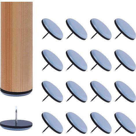 16pcs-patins Pour Pieds De Chaise. 19 Mm Faciles Installer Sur Les Pieds De Chaise, Pour Une Utilisation En Intrieur Pour Protger Les Sols Des Pi (1/5)