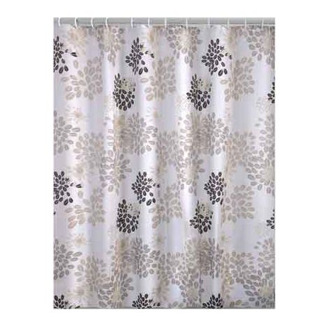 TENDA DOCCIA IN POLIESTERE 'CAFFE'' 240x200 cm - Bianco/Beige/Marrone - GEDY