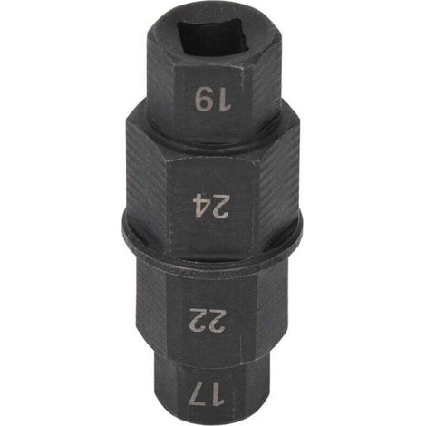 Clé À Essieu Hexagonal Moto Outil Extraction Broche Roue Avant 17 19 22 24mm Noir