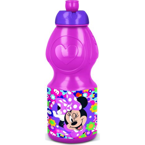 TATAWAY Disney borraccia sport 400 ml Minnie Bold Florals leggera Auto