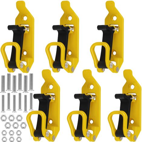 6 pcs Support de Pelle pour Galerie de Toit, Accessoires de Montage pour Barre de Toit, Kit de Montage pour Galerie de Toit pour Porte-Bagages de Camion Voiture Bateau Outils