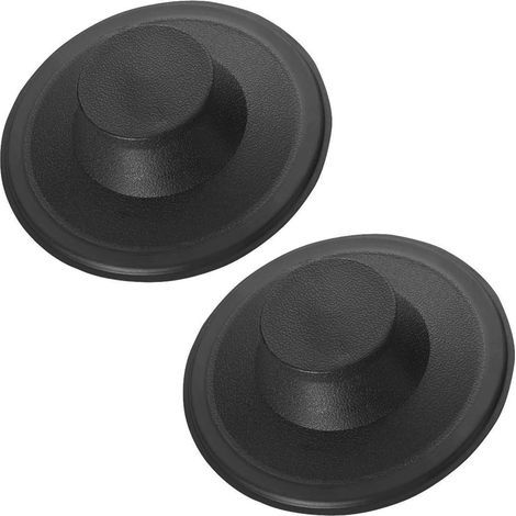 Tapón para fregadero de cocina, tapón de plástico negro para fregadero, tapón de desagüe, tapón de repuesto para triturador de basura, desagüe del fregadero (1/5)