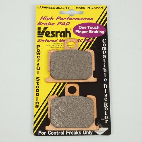 Plaquette de frein Vesrah pour moto Yamaha 350 Rd Lc 1981 à 1982 (1/3)
