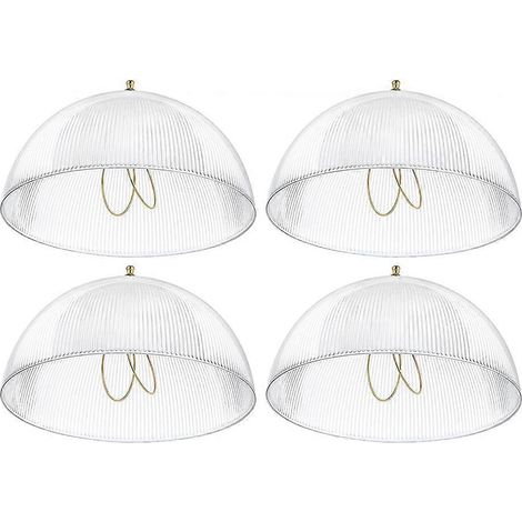 Lot de 4 clip sur abat jour lampe housse pour A type poire 8 DIA X 4 1 4 Height lampe housse pour Deco Exposed Bare (1/5)