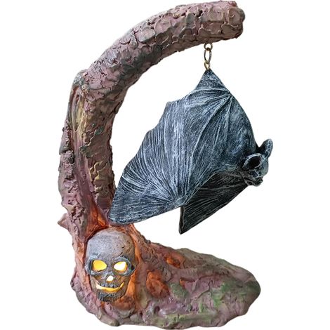 Lanterne Halloween Citrouille Chauve-souris Résine Lumière LED Décoration (1/5)
