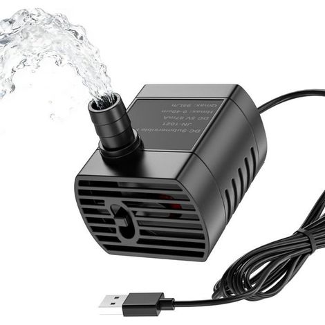 Pompe De Rechange Pour Fontaine En Céramique Chat & Chien–Ultra-Silencieuse,Basse Consommation 5 V,Circulation Continue,Long[CA326] (1/5)