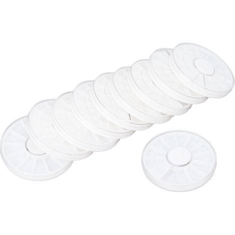 Boîte de Rangement 12 Compartiments pour Accessoires de Manucure, Organisateur à Poussière pour Perles et Bijoux (1/5)