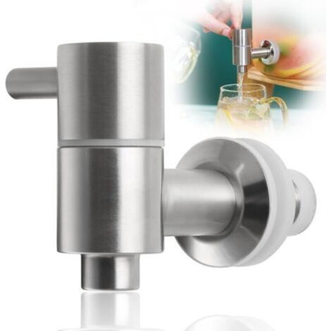 Robinet distributeur de boisson de remplacement, robinet pour fontaine à eau en acier inoxydable, robinet pour fontaine à punch adapté à la maison et aux fêtes (1/4)
