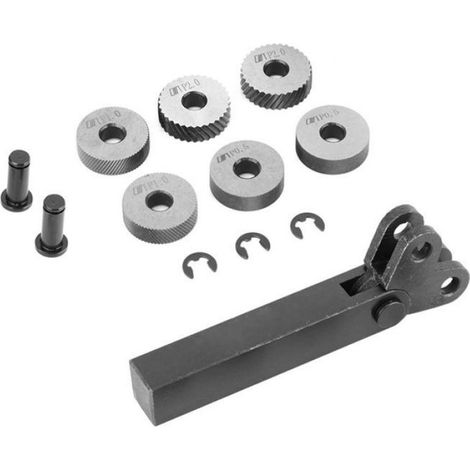 Jeu De Moletage - 7 Pièces - Molettes Diamantées 0.5 mm 1.0 mm 2.0 mm - Pour Pièces Métalliques - Antidérapant - 1 Unité (1/4)