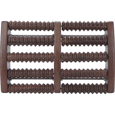 Bâton de massage des pieds en bois double rouleau anti-stress détente musculaire relaxant pieds (1/5)