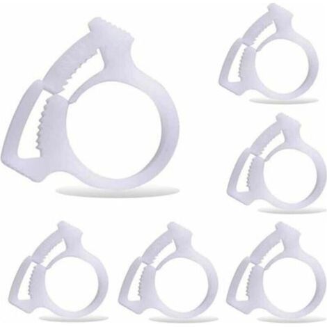 6 pièces B15 pinces de fixation du tuyau de balayage de piscine, convient pour le nettoyeur de piscine Polaris 180 280 360 380 480 (1/4)