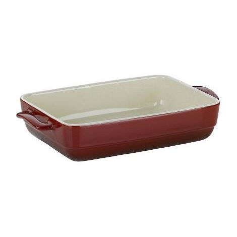 PLAT CERAMIQUE ROUGE MALIN 32X19X6.5CM KELA - 11862