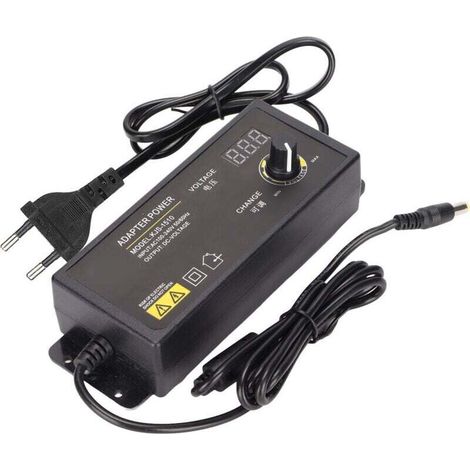 Adaptateur secteur, régulation de vitesse de tension réglable 90W 2,5a 3-36V, affichage numérique LED, prise 100-240VEU (1/4)