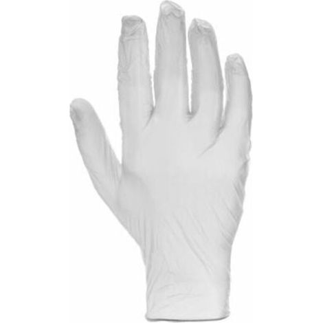 Bardusch-Nouveaux gants multi usages en vinyle, gants transparents jetables extra résistants sans poudre, taille moyenne, boîte de 100   Sans danger pour les aliments   Sans latex, faciles à porter (1/5)