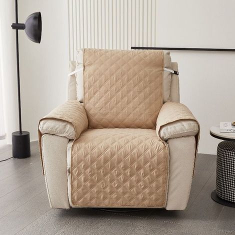 Housse De Fauteuil Inclinable,Couverture de Fauteuil Relax Protege de Meubles Lavable, pour Chiens, Animaux Domestiques,Kaki (1/5)