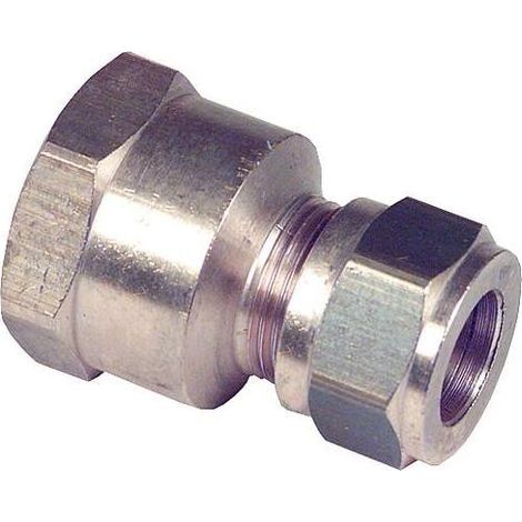 TAISHENGDA – Gerades Doppelkonus-Fitting aus Messing – F 1/2" – Durchmesser 16 mm (1/5)