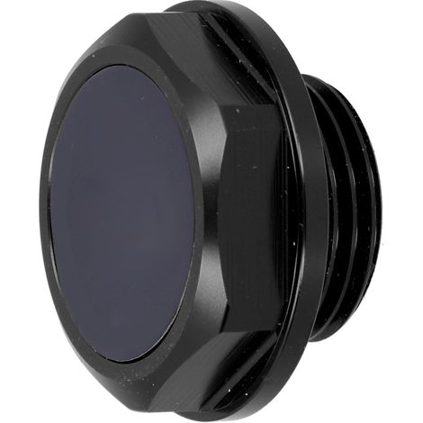 Bouchon de remplissage d'huile moteur en alliage d'aluminium anodisé noir, accessoire automobile. (1/5)