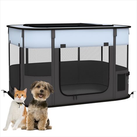 Barrière pour chien Enclos pliable en tissu Oxford pour chien (1/5)