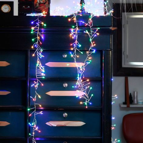 Guirlande lumineuse grappe multicolore 9m (1/3)