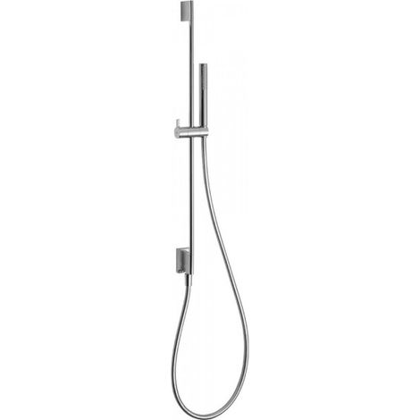 Barre coulissante avec prise d’eau au mur Ø 14 mm. Long. 760 mm. Douchette anticalcaire. (034.116.01). Flexible. - TRES 03493101 (1/2)
