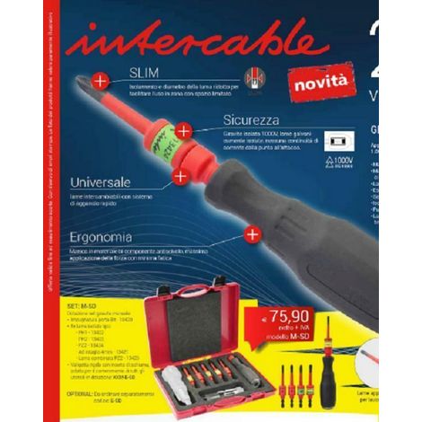Intercable giravite universale futur ii con 5 lame isolate m-sd