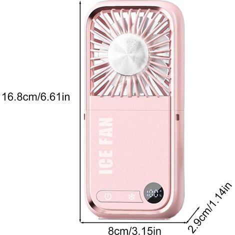 Ventilador de Cuello Plegable Portátil con Batería 3000 mAh, 5 Velocidades y Función Powerbank USB-C – Ideal para Viajes, Oficina y Aire Libre (1/4)
