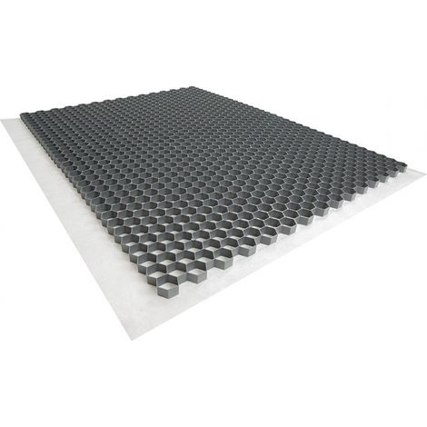 Rinno Plots – Stabilisateur de gravier 1,92 m² – Structure alvéolée pour allées piétonnes et parkings – Résistant aux UV et au gel – 120 x 160 x 3 cm