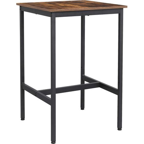 Bartable, Table de cuisine haute, style industriel, brun vintage/noir (1/5)