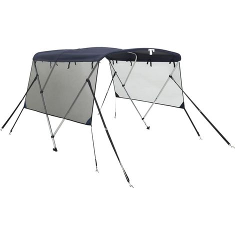Maison Exclusive - Bimini di Prua Pareti Laterali Rete 3 Arc183x(185-198)x137cm (1/5)