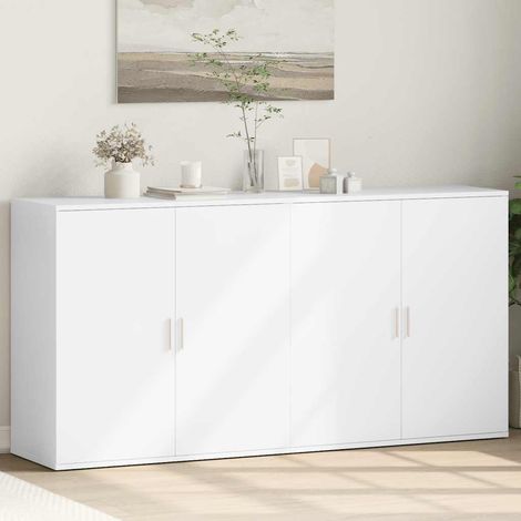 Sideboards 2 Stk. Weiß 79x38x80 cm Holzwerkstoff