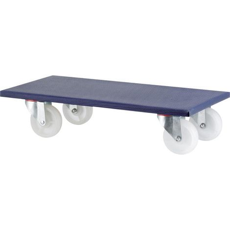 Chariot pour meubles 600 x 300 mm 500kg roue en plastique 100 mm (1/2)