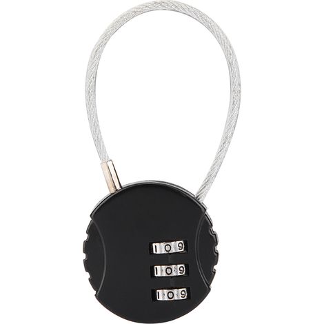 Ortviai Cadenas de Voyage à Combinaison 3-Digit Zinc Alloy Code Portable pour Bagage
